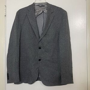 NWOT TED BAKER Gray knit Blazer casual jacket double button size 40R